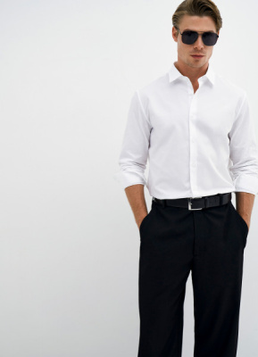 Рубашка из хлопка, Белый