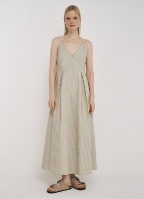 Сарафан из хлопка, Зеленый