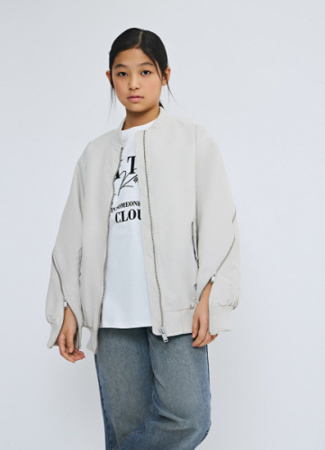 Утеплённая куртка для девочек, Бежевый