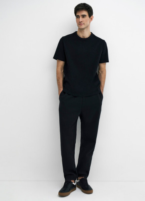 Базовая футболка из хлопка, Черный