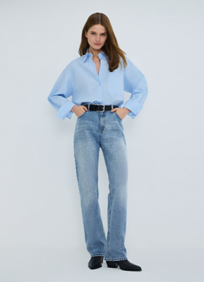 Джинсы Boyfriend с низкой посадкой, Голубой