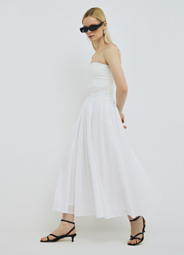 Юбка миди, Белый