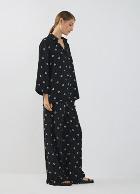 Широкие брюки, Черный