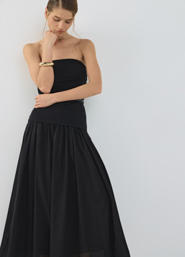 Юбка миди, Черный