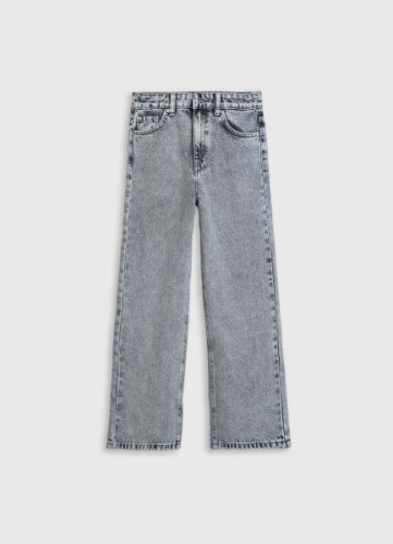 Прямые джинсы для девочек, Серый