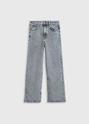 Прямые джинсы для девочек, Серый