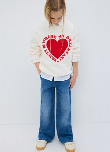 Джинсы Paperbag для девочек, Синий