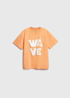 Футболка с принтом для мальчиков, Оранжевый