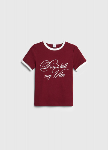 Футболка в рубчик для девочек, Фиолетовый