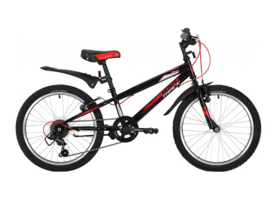 Детский велосипед Novatrack Racer 20, год 2020, цвет Черный