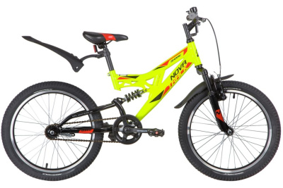 Детский велосипед Novatrack Shark 20, год 2020, цвет Зеленый