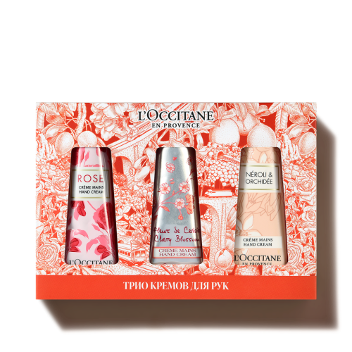 ТРИО КРЕМОВ ДЛЯ РУК: ЦВЕТОЧНЫЙ КРАЙ