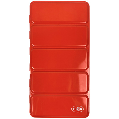 Пенал для акварели металлический Гамма, 35 кювет, красный