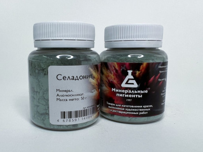Пигмент "Минеральные пигменты" банка 50 г Селадонит
