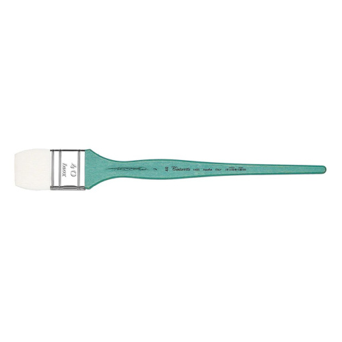 Кисть имитация козы №40 флейц "Tintoretto Aquaflat" на длинной ручке