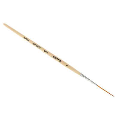 Кисть синтетика №1,0 лайнер Roubloff "1240" короткая ручка п/лак