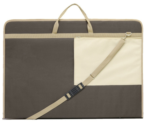 Папка А1 Коричневым с бежевым карманом