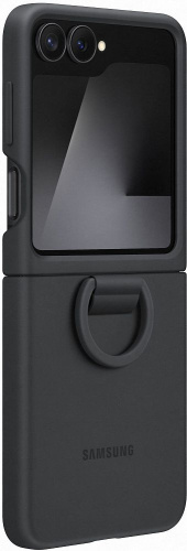 Чехол Samsung Silicone Case для Z Flip6/Flip7 FE черный
