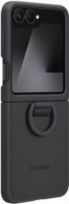 Чехол Samsung Silicone Case для Z Flip6/Flip7 FE черный