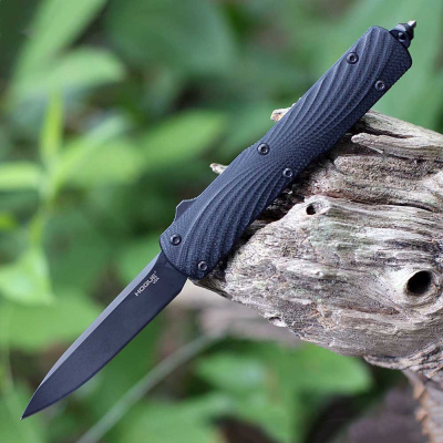 Автоматический нож Hogue Counterstrike, сталь CPM 20CV, рукоять алюминий/G10, черный