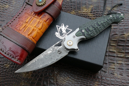 Складной нож Steelclaw Бот, сталь VG-10/дамаск, рукоять G10