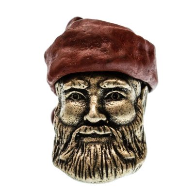 Бусина для темляка "Дед Мороз", латунь