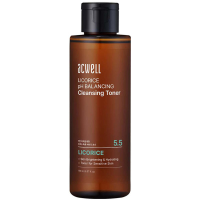 Увлажняющий тонер с экстрактом солодки Acwell Licorice pH Balancing Cleansing Toner