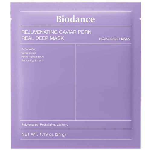 Ночная гидрогелевая маска с ПДРН и икрой Biodance Rejuvenating Caviar PDRN Real Deep Mask