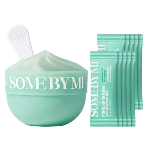 Успокаивающая маска с ПДРН и спирулиной Some By Mi Spirulina PDRN Soothing Sherbet Mask