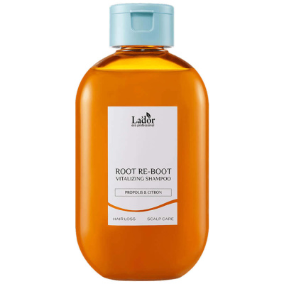 Шампунь для сухой кожи головы с прополисом Lador Root Re-Boot Vitalizing Shampoo Propolis & Citron 300 мл