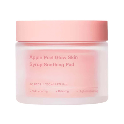 Разглаживающие пэды с экстрактом яблока Sungboon Editor Apple Peel Glow Skin Syrup Soothing Pad