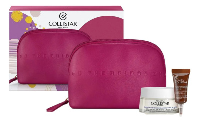 Набор (крем-бальзам д/лица с коллагеном Crema Balsamo 50мл + концентрат д/глаз с пептидами Contorno Occhi 5мл + косметичка)