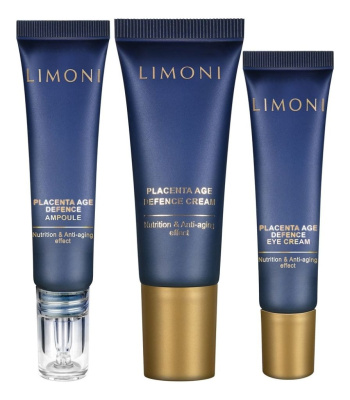 Набор для лица с экстрактом плаценты Placenta Age Defenсe (крем д/кожи вокруг глаз15мл + крем 25мл + сыворотка 15мл)