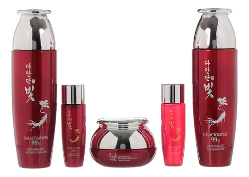 Набор для лица с экстрактом красного женьшеня Daandan Bit Premium Red Ginseng (тонер 150/30мл + эмульсия 150/30мл + крем 50мл)