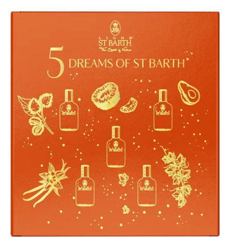 Набор 5 Dreams Of ST Barth Orange (масло помадного дерева + масло авокадо + кокосовое масло + лосьон д/тела Ваниль + гель д/тела с экстрактом плюща)