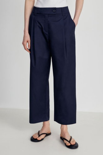 Брюки прямого кроя из хлопка