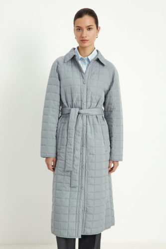 Пальто утепленное с поясом