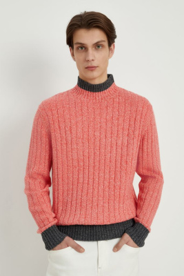 Джемпер прямого силуэта с шерстью