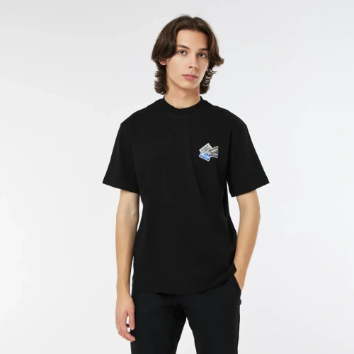 Мужская Футболка Lacoste из плотного хлопка