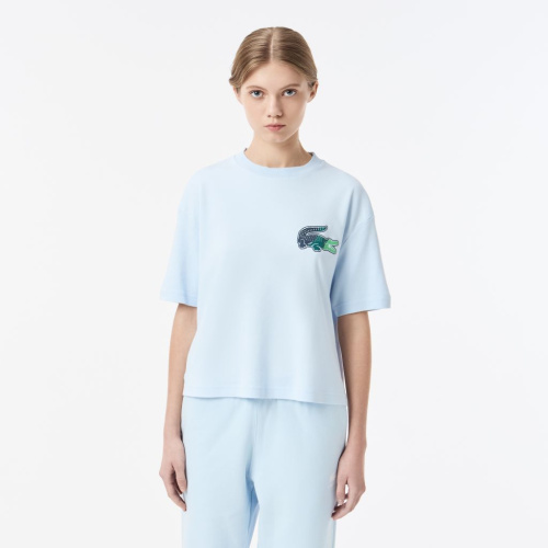 Женская Футболка Lacoste из хлопка
