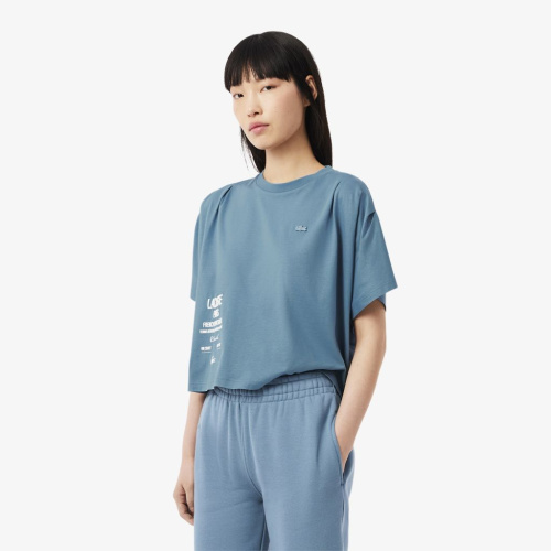 Женская Футболка Lacoste из хлопка