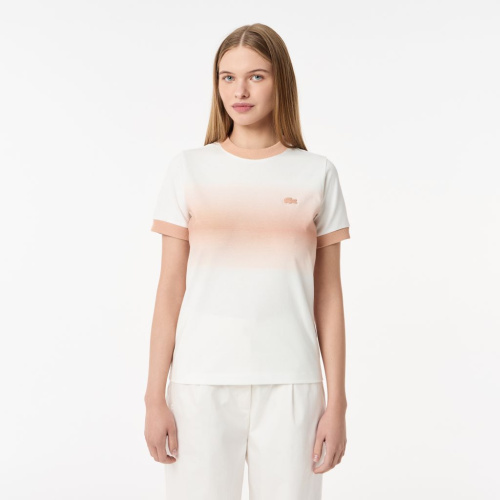Женская Футболка Lacoste из хлопка