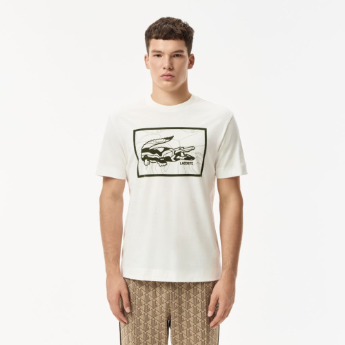 Мужская хлопковая Футболка Lacoste REGULAR FIT