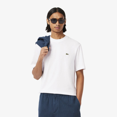 Мужская хлопковая Футболка Lacoste с коротким рукавом