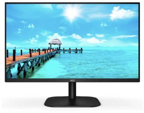 Монитор 27" AOC 27B2AM 1920x1080, VA, nonGLARE, 250cd/m2, 178°/178°, 4000:1, 20M:1, 16.7M, 4ms, VGA, HDMI, tilt, speakers, 3Y, black