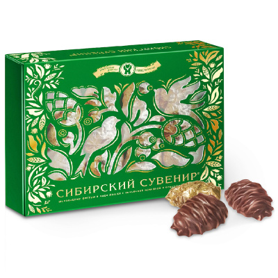 Конфеты в коробке Сибирский сувенир, Шоколадная фабрика Новосибирская, 340 гр.