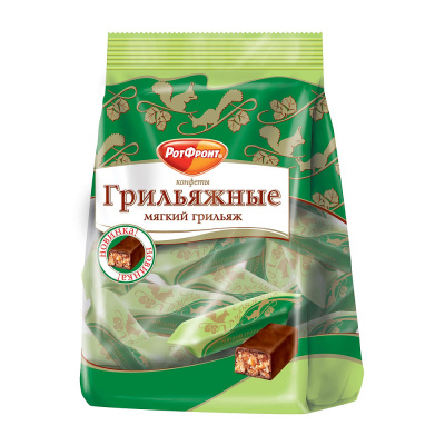 Конфеты Грильяжные, мягкий грильяж, Красный Октябрь, 200 гр.