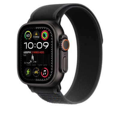 Ремешок Apple для Watch Ultra 49mm Black Trail Loop Black Titanium Finish (S/M)