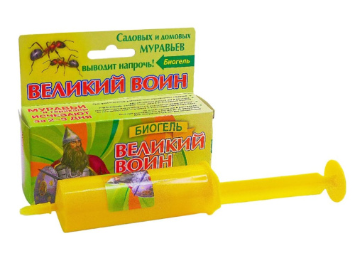 Великий Воин, биогель против садовых и домовых муравьев