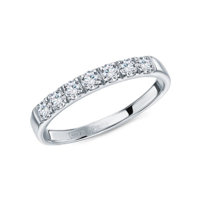 Золотое кольцо с бриллиантами природными